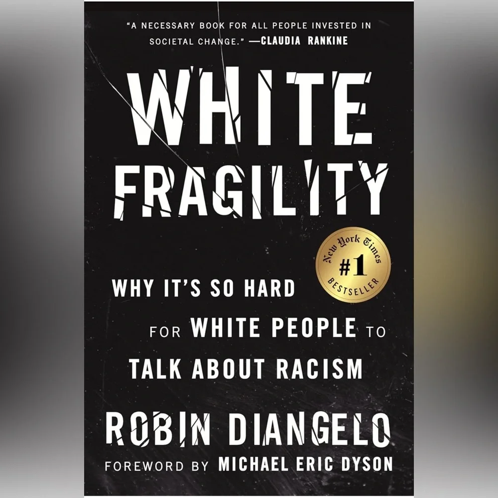White Fragility by Robin DiAngelo - Black & White Paperback, Used good condition